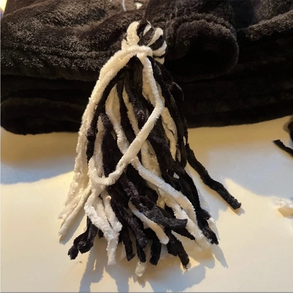Rae Dunn FRIGHT NIGHT Blanket NWT Throw with Tassels